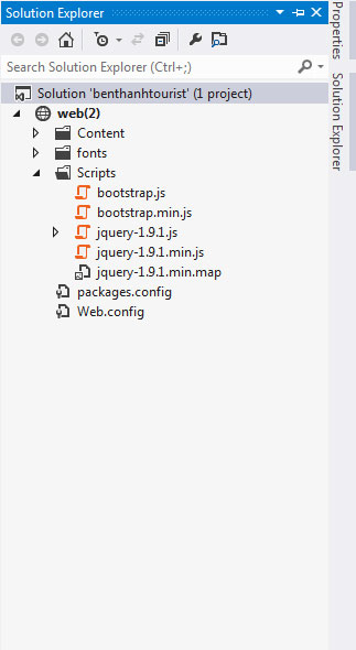 the content folder and the script folder in the solution the content folder and the script folder in the solution